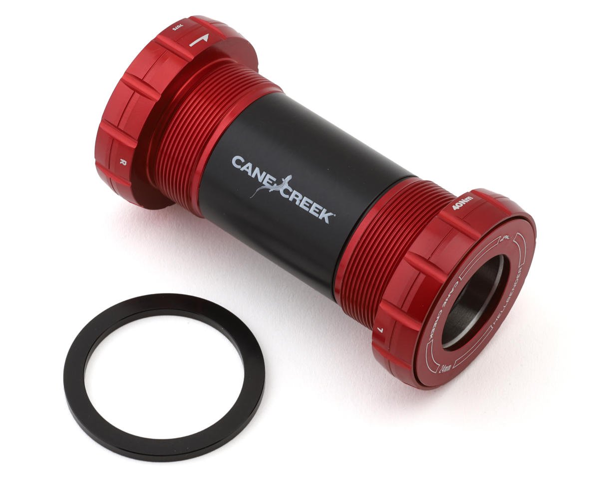 Cane Creek Hellbender 70 Bottom Bracket (Red) (BSA) (68/73mm) (24mm Spindle)