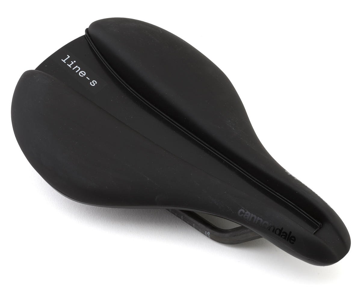 Cannondale Line S Carbon Flat Saddle (Black) (Carbon Rails) (142mm ...