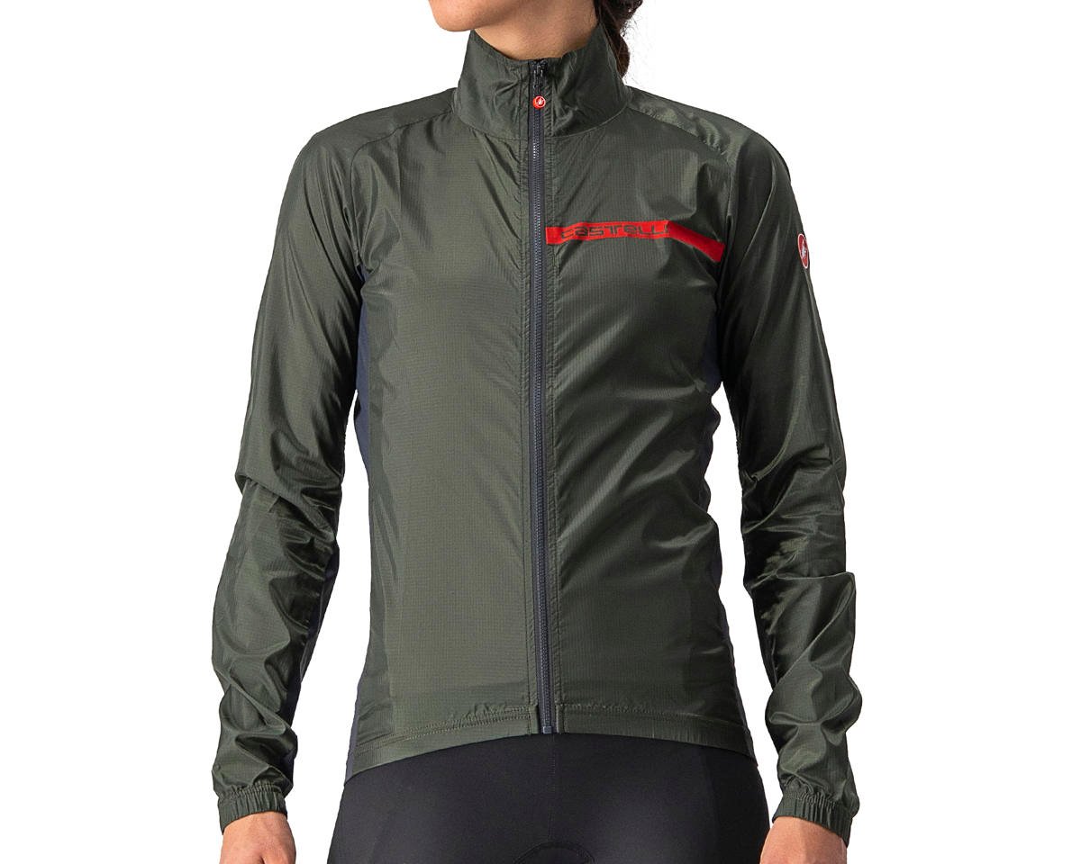 Castelli Women's Squadra Stretch Jacket (Military Green/Dark Grey) (M) - B4521529075-3