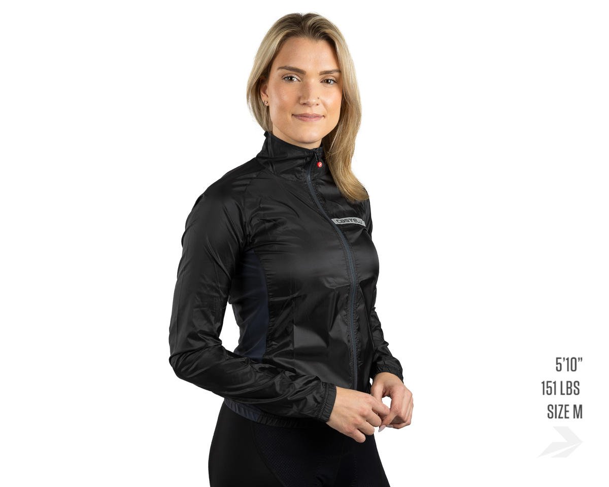 Castelli Women's Squadra Stretch Jacket (Light Black/Dark Grey) (XL)
