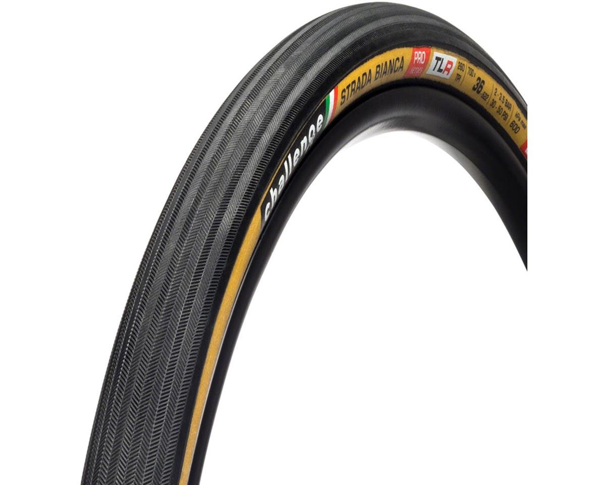 Challenge Strada Bianca Pro Handmade Tubeless Tire (Tan Wall) (700c) (36mm) (Folding) (SuperPoly Cor