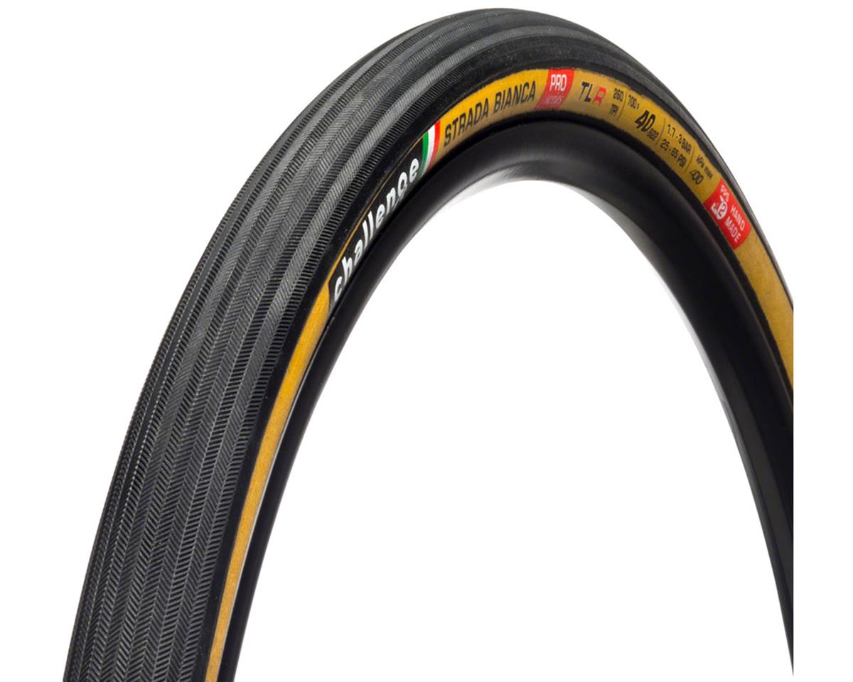 Challenge Strada Bianca Pro Handmade Tubeless Tire (Tan Wall) (700c) (40mm) (Folding) (SuperPoly Cor