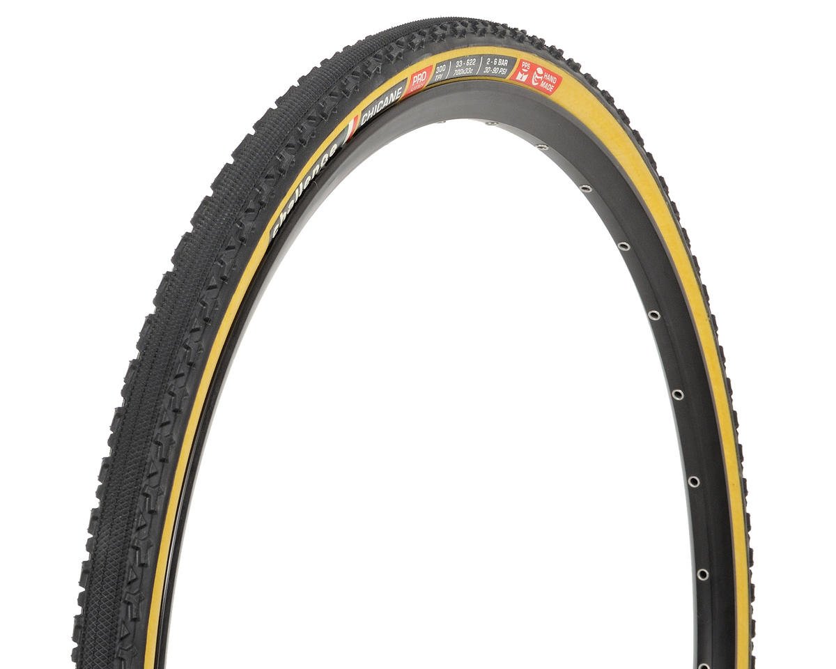 Challenge Chicane Pro Cyclocross Tire (Tan Wall) (700c) (33mm) (Folding) (SuperPoly)
