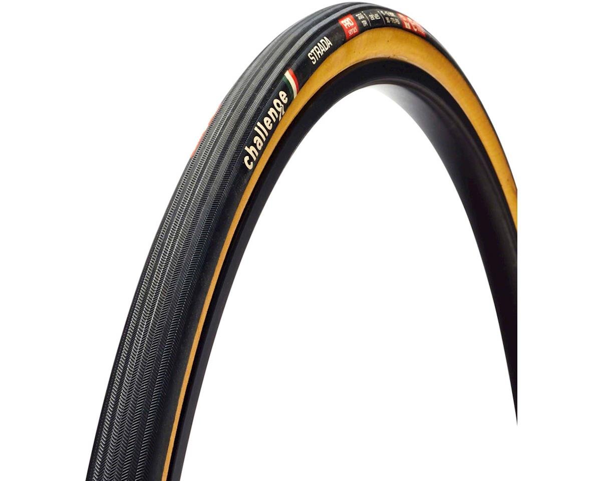 Challenge Strada Pro Handmade Tubular Tire (Tan Wall) (700c) (25mm) (Folding) (SuperPoly)