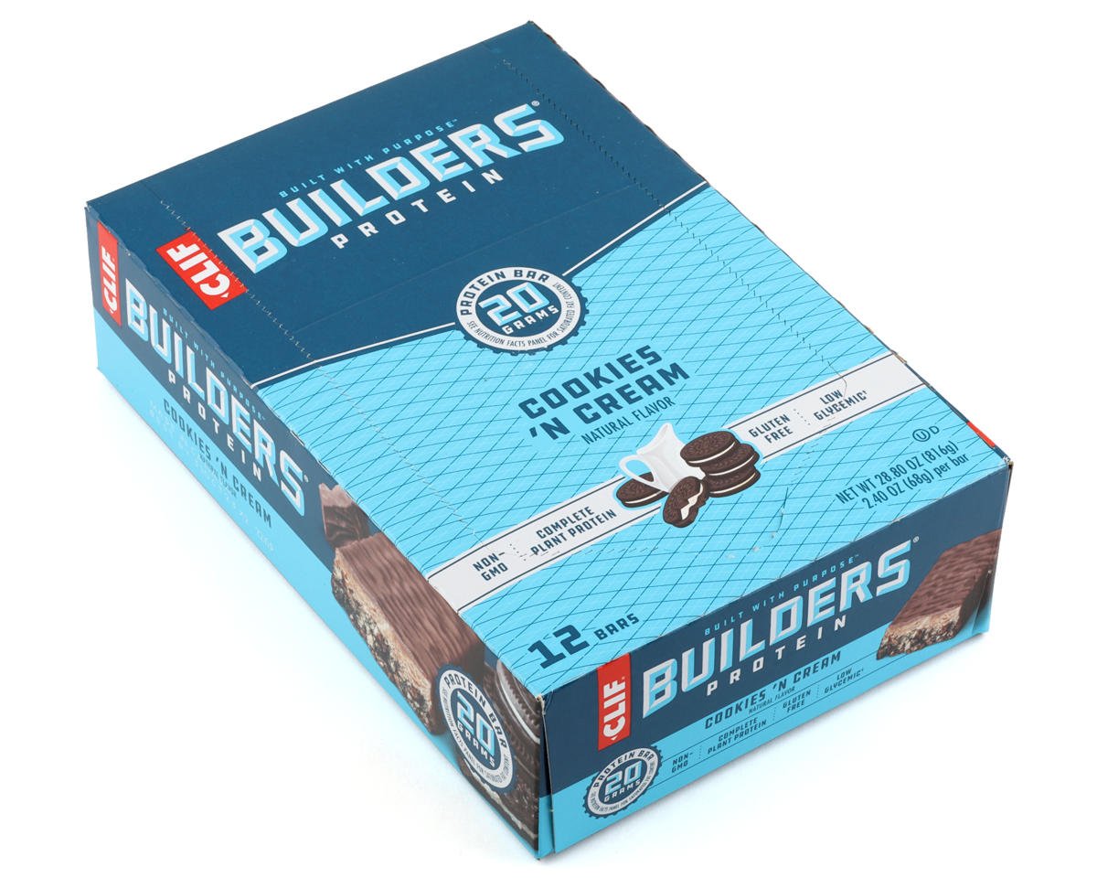 Clif Bar Builder's Protein Bar (Cookies 'n' Cream) (12 | 2.4oz Packets) - 160040