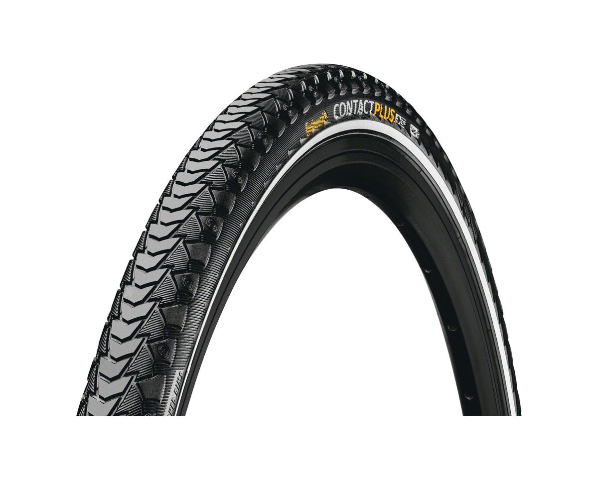 Continental Contact Plus City Tire (Black/Reflex) (700c) (47mm) (Wire) (SafetyPlus Breaker) (E50)