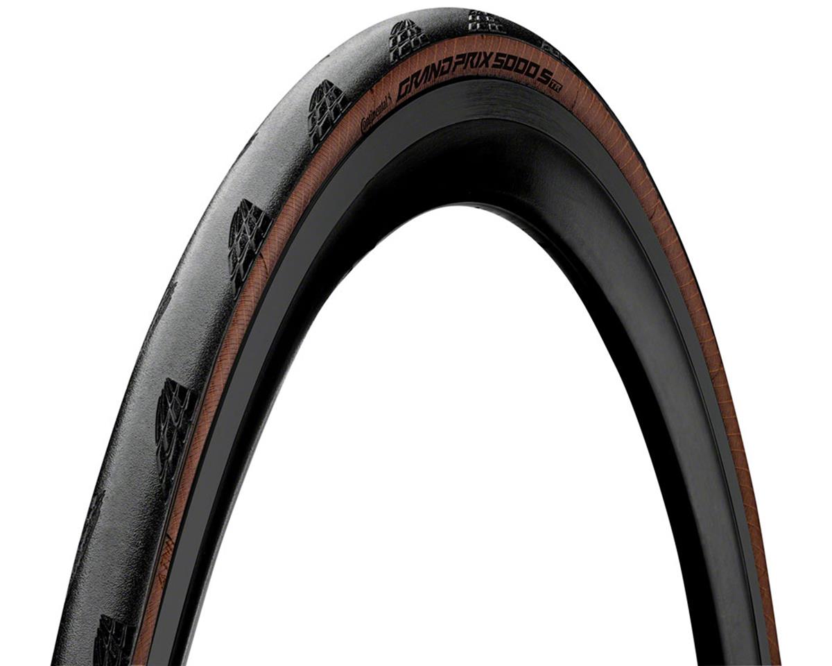 Continental Grand Prix 5000 S Tubeless Tire (Tan Wall) (700c) (25mm) (Folding) (BlackChili/TR)