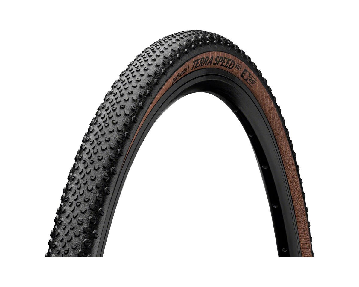 Continental Terra Speed Tubeless Gravel Tire (Black/Coffee) (700c) (45mm) (Folding) (BlackChili/ProT