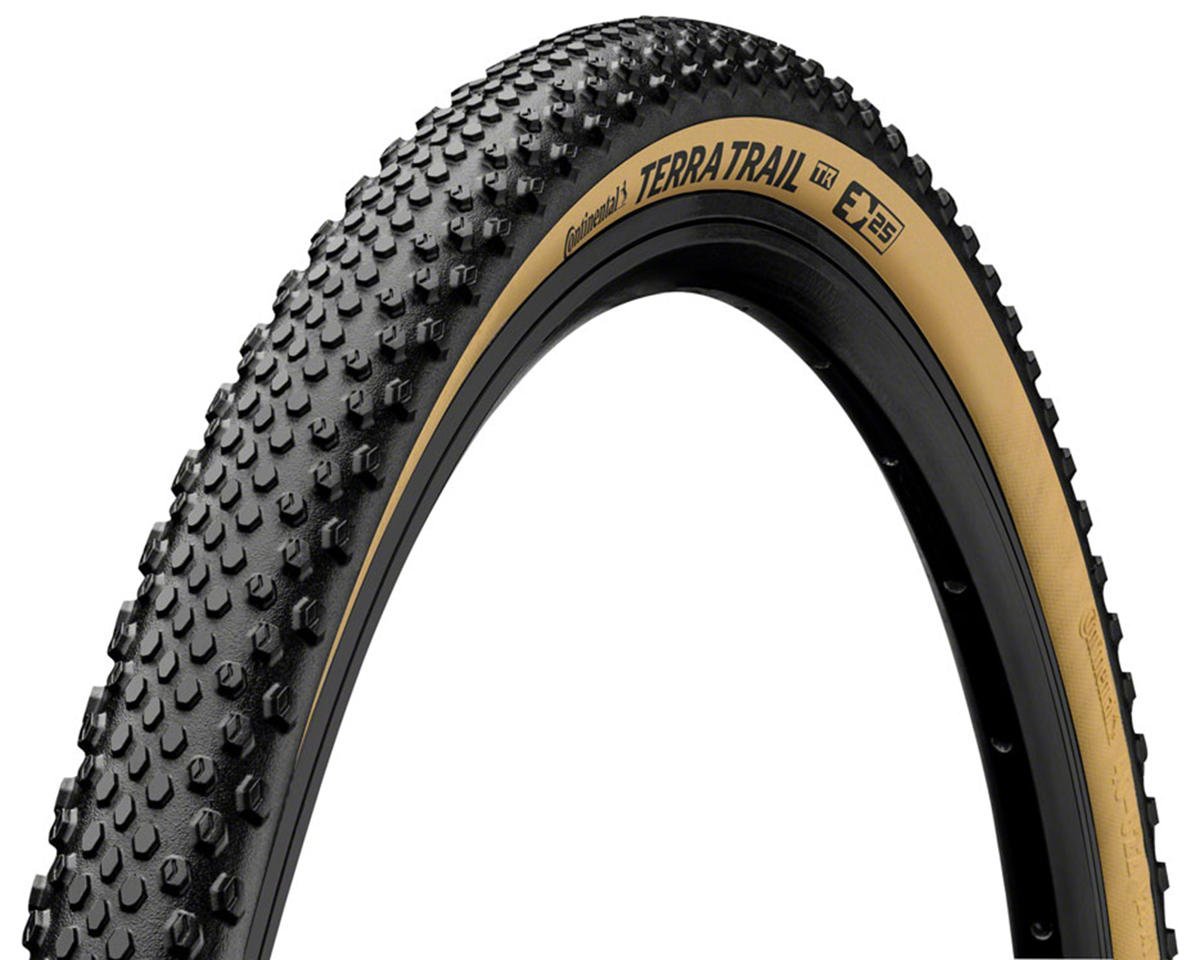 Continental Terra Trail Tubeless Gravel Tire (Black/Cream) (700c) (35mm) (Folding) (PureGrip/ShieldW