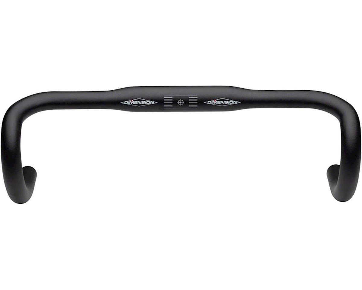 Dimension Flat Top Shallow Road Bar (Black) (31.8mm) (40cm)