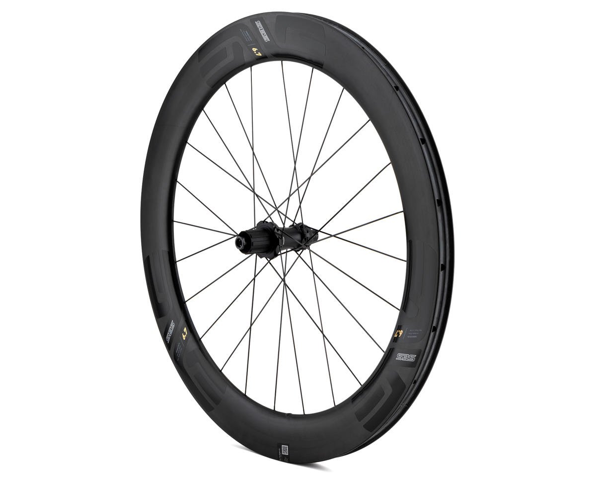 Enve SES 6.7 Road Wheels (Black) (Shimano HG) (Rear) (700c) (Centerlock Disc) (Tubeless)