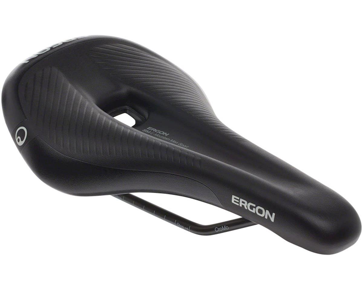 Ergon SM E-Mountain Sport Men's Saddle (Black) (Chromoly Rails) (M/L) (155mm) (E-Bike)