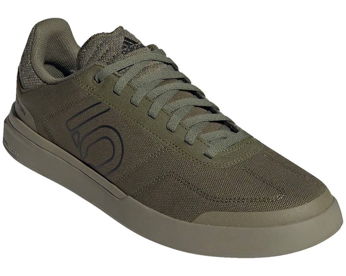 Five Ten Sleuth DLX Canvas Flat Pedal Shoe (Focus Olive/Core Black/Pulse Lime) (10.... - GZ9866-10.5