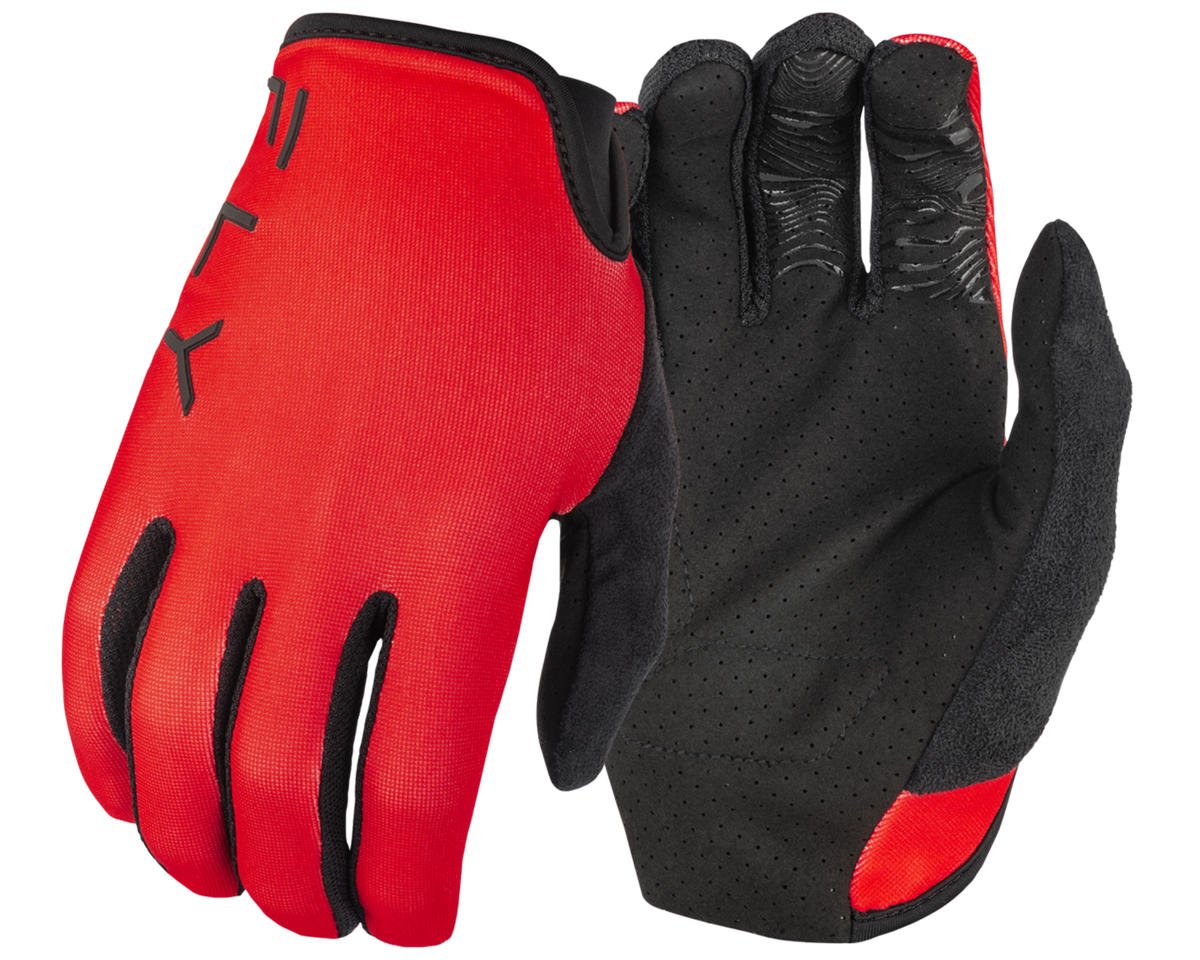 Fly Racing Radium Long Finger Gloves (Red) (M)