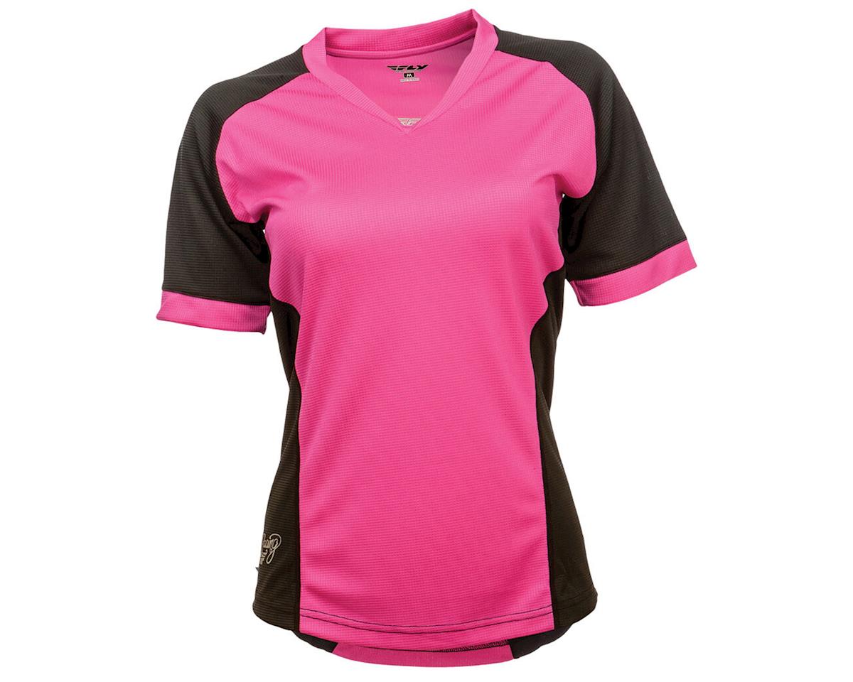 Fly Racing Lilly Ladies Jersey (Black/Pink) (XS) - 352-6118XS