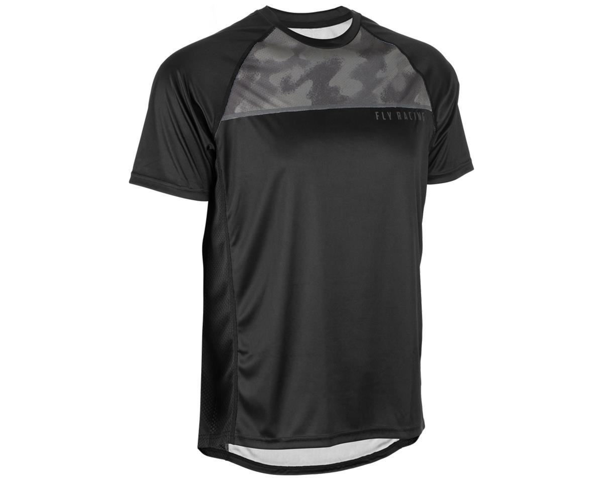 Fly Racing Super D Jersey (Black/Camo) (L) - 352-8100L