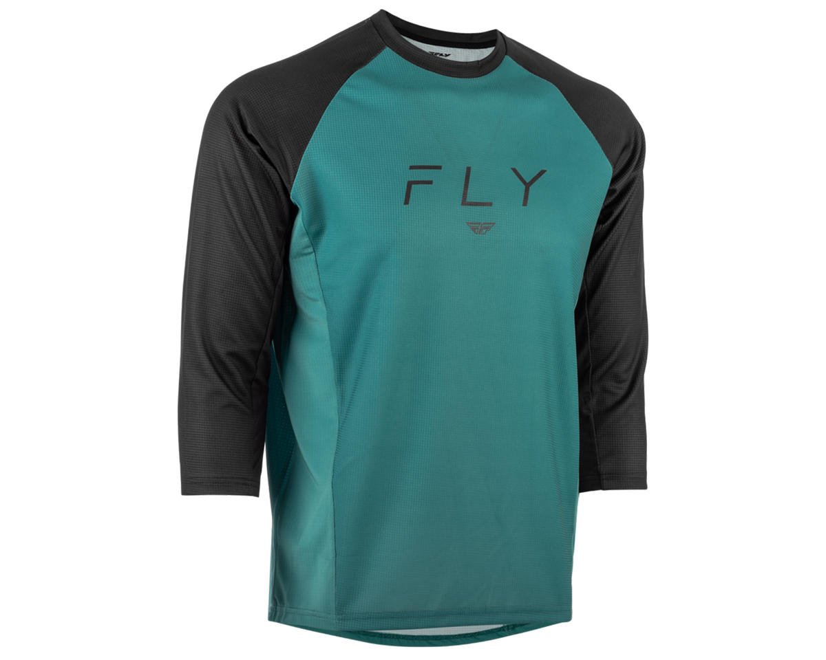 Fly Racing Ripa 3/4 Sleeve Jersey (Evergreen/Black) (L)