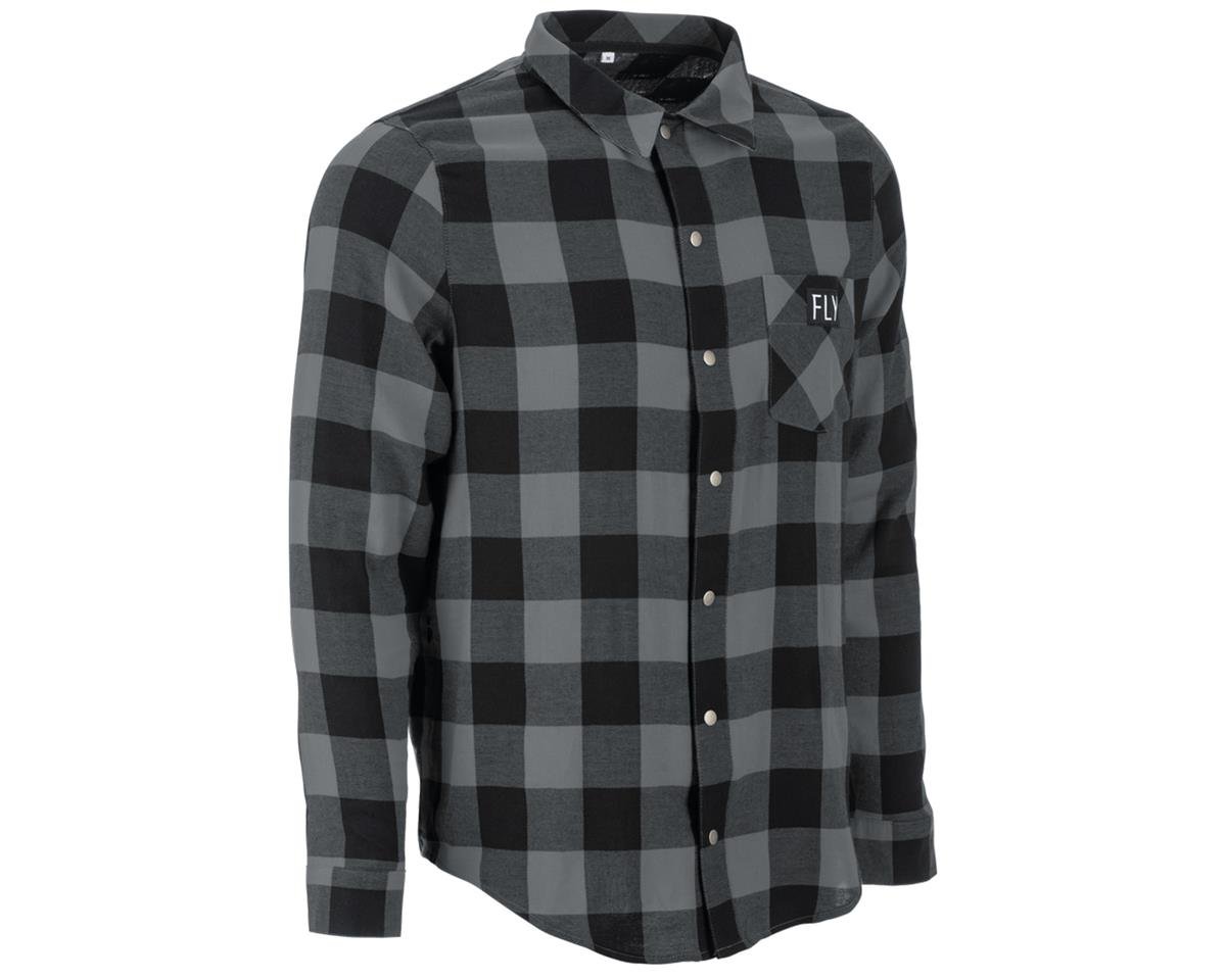 Fly Racing Tek Flannel (Black/Grey) (XL) - 354-6390X