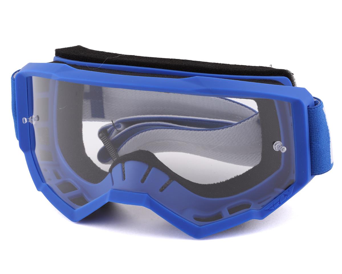 Fly Racing Focus Goggles (Blue/White) (Clear Lens) - 37-51132