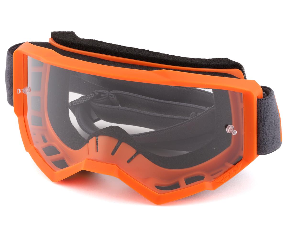 Fly Racing Focus Goggles (Grey/Orange) (Clear Lens) - 37-51135