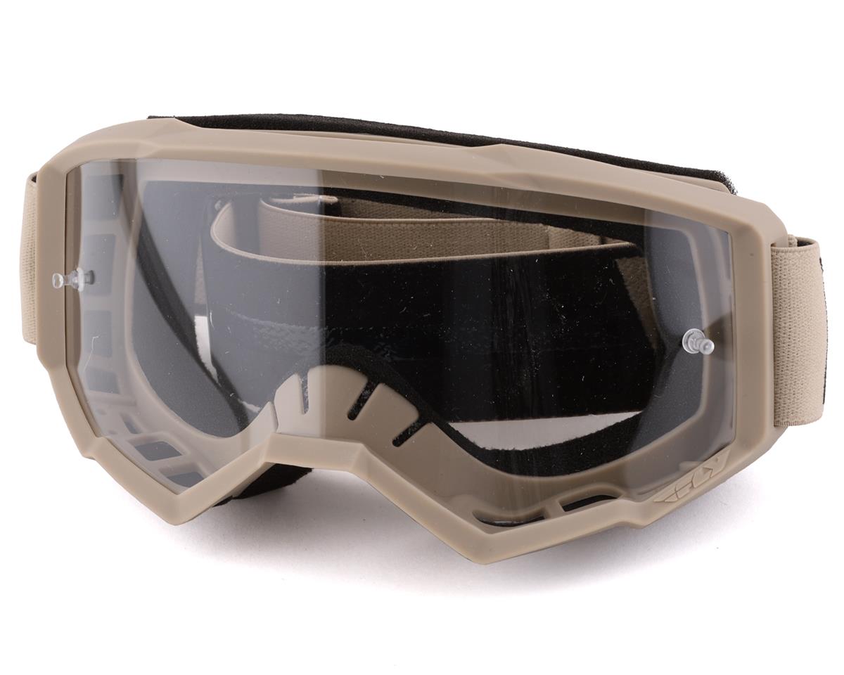 Fly Racing Focus Goggles (Khaki/Brown) (Clear Lens) - 37-51137