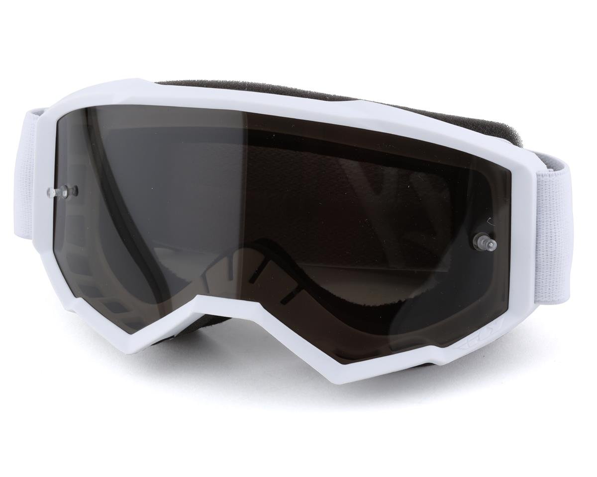 Fly Racing Youth Zone Goggles (White) (Dark Smoke Lens) - 37-51726