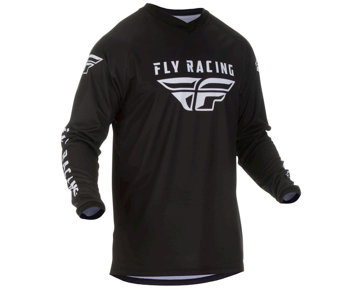 Fly Racing Universal Jersey (Black/White) (2XL) - 374-9912X