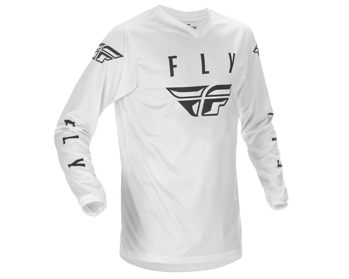 Fly Racing Universal Jersey (White/Black) (2XL) - 374-9952X