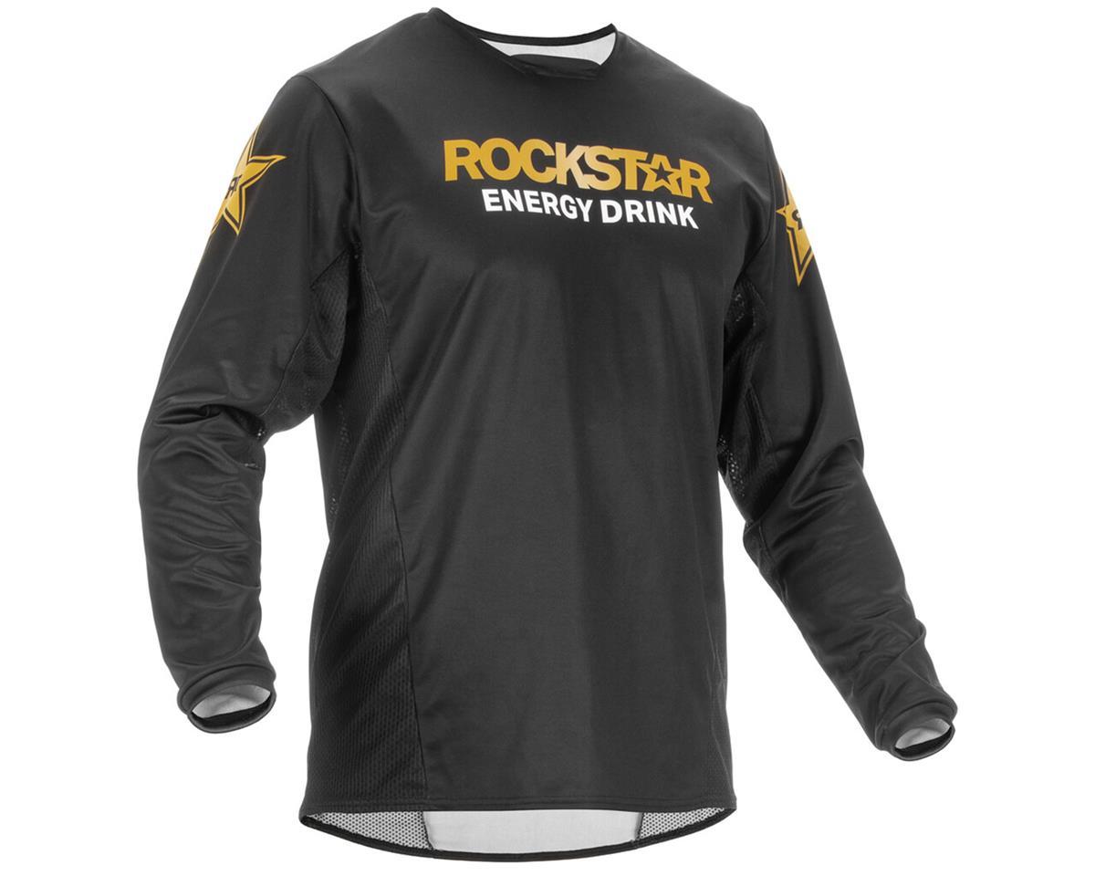 Fly Racing Kinetic Rockstar Jersey (Black/Gold) (L) - 375-023L