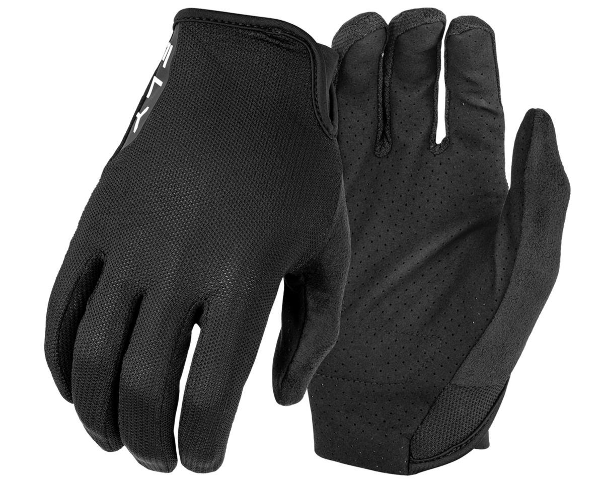 Fly Racing Mesh Long Finger Gloves (Black) (L)