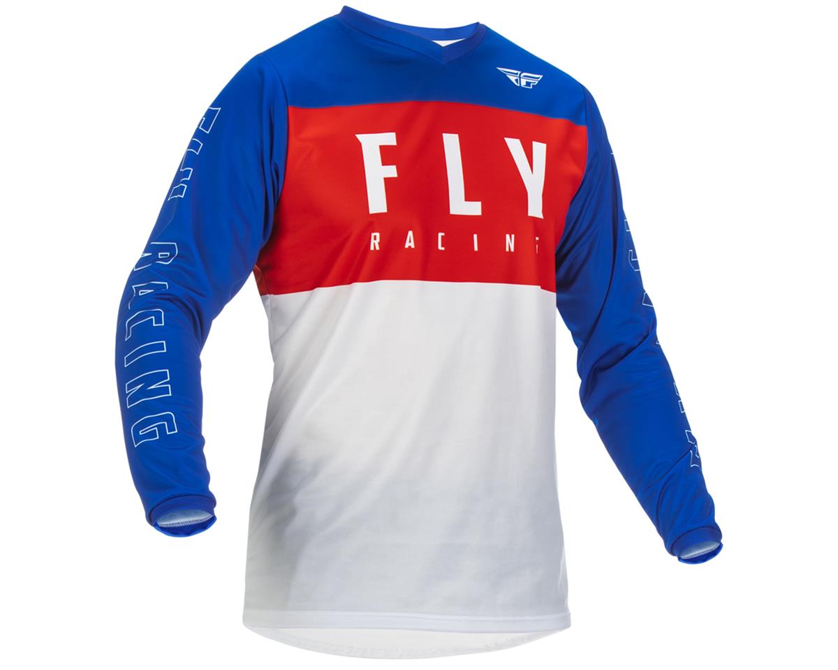 Fly Racing Youth F-16 Jersey (Red/White/Blue) (Youth L) - 375-924YL