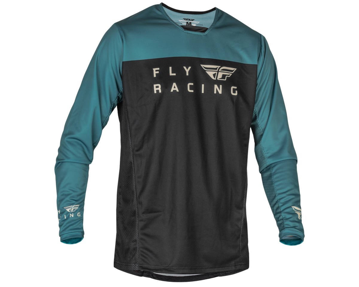 Fly Racing Radium Jersey (Black/Evergreen/Sand) - Performance Bicycle