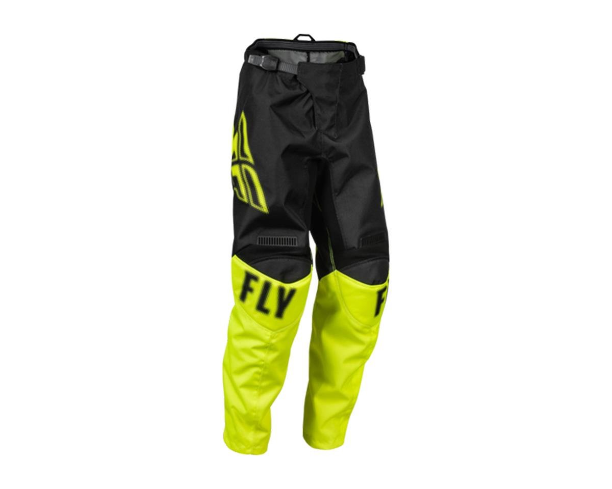 Fly Racing Youth F-16 Pants (Black/Hi-Vis) (22) - 376-23022