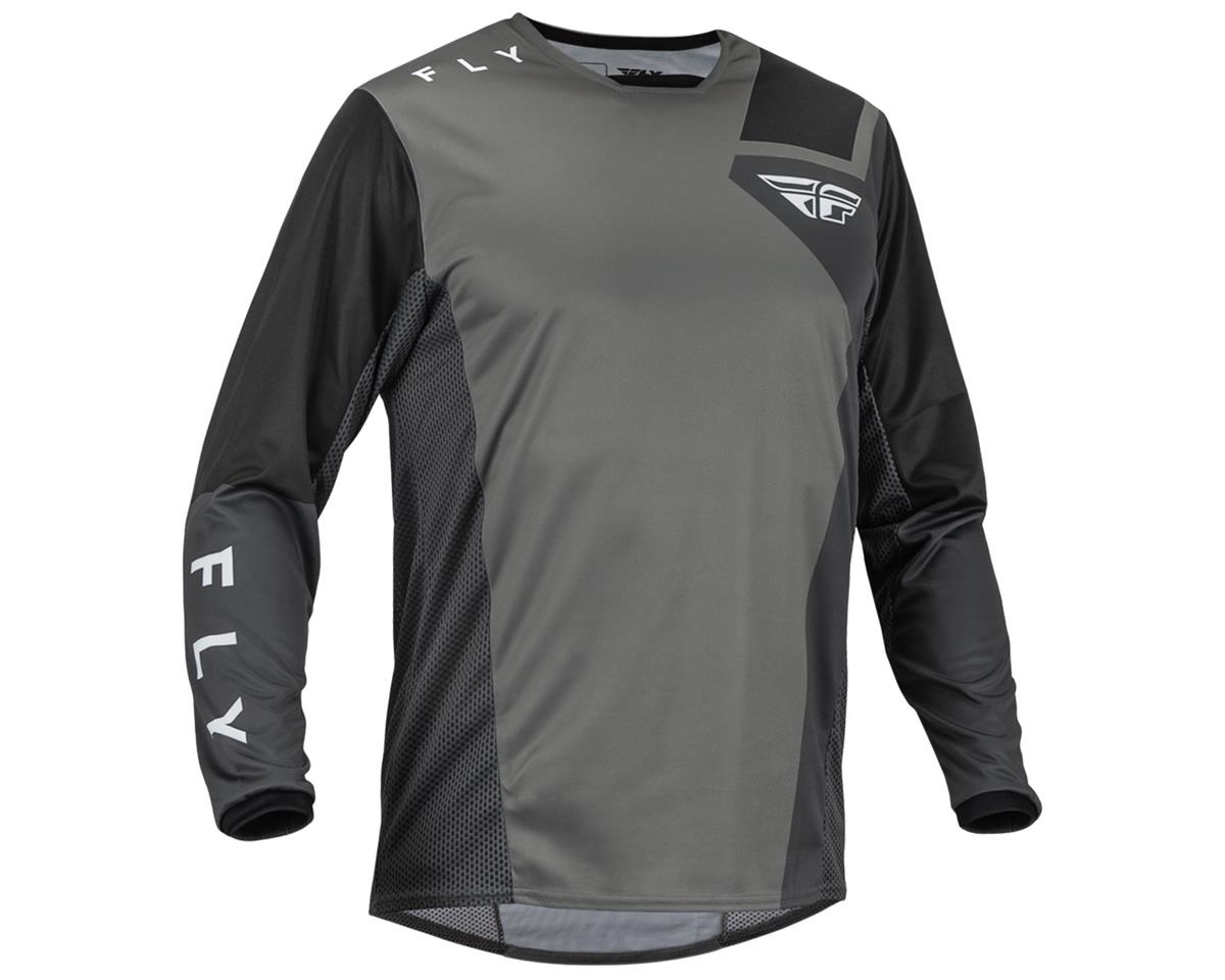 Fly Racing Kinetic Jet Jersey (Grey/Dark Grey/Black) (2XL) - 376-5232X