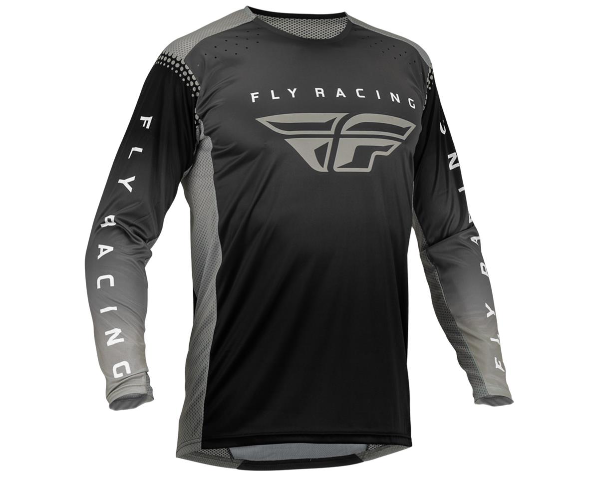 Fly Racing Lite Jersey (Black/Grey) (L) - 376-720L