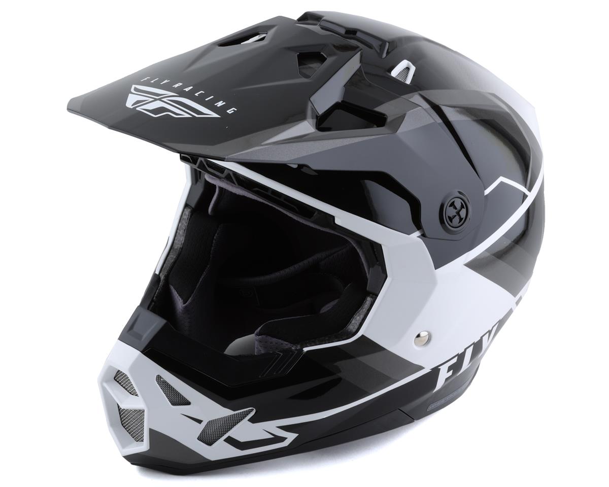 Fly Racing Formula CP Rush Helmet (Grey/Black/White) (XL) - 73-0023X