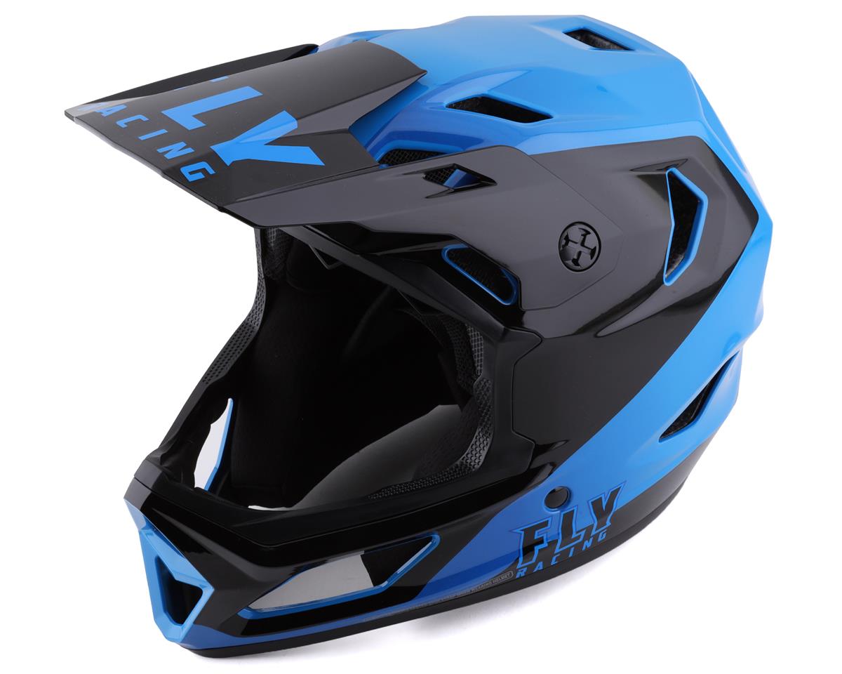 Fly Racing Rayce Youth Helmet (Black/Blue) (Youth L) - 73-3600YL