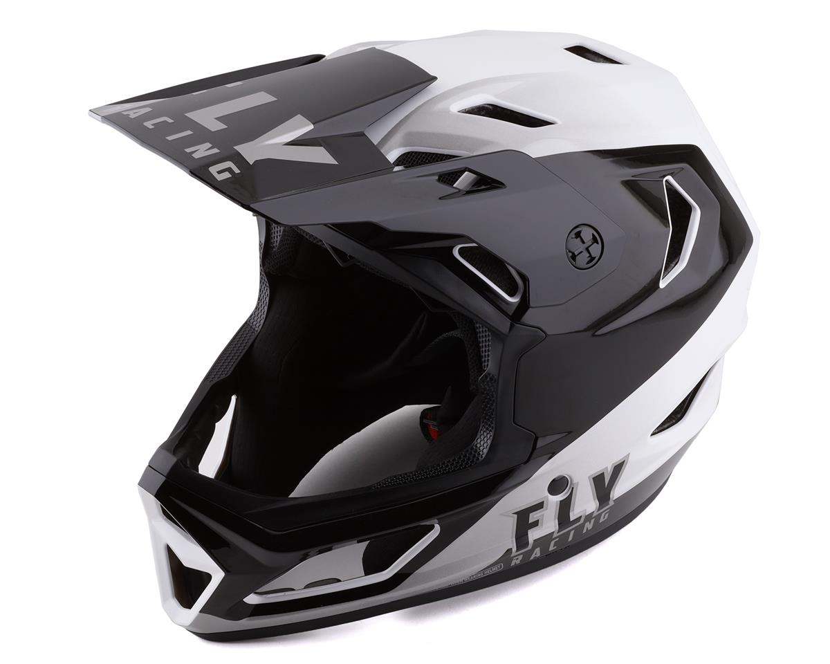 Fly Racing Rayce Helmet (Black/White) (M) - 73-3602M