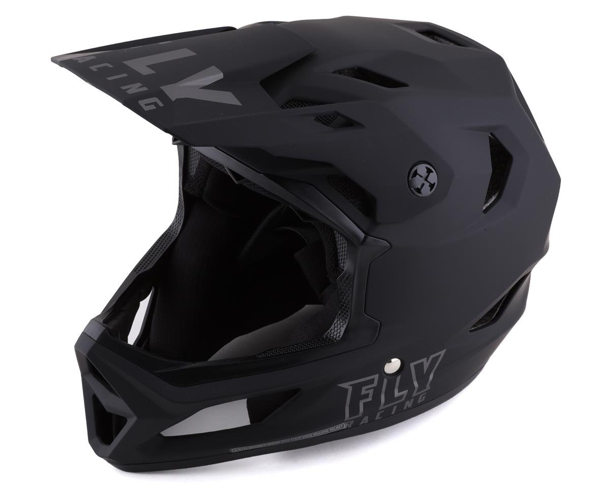 Fly Racing Rayce Youth Helmet (Matte Black) (Youth L) - 73-3603YL