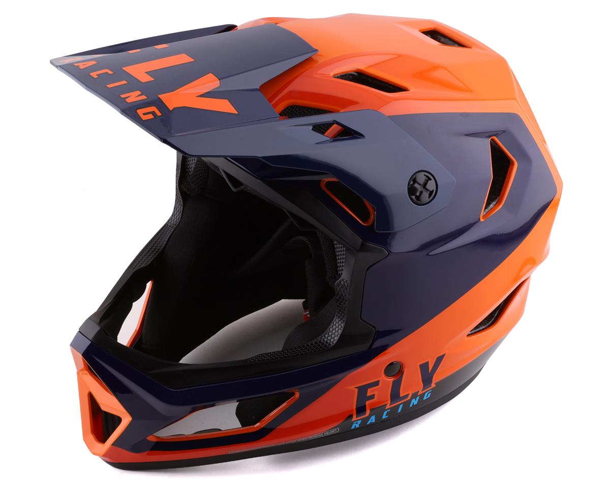 Fly Racing Rayce Helmet (Navy/Orange/Red) (M) - 73-3606M