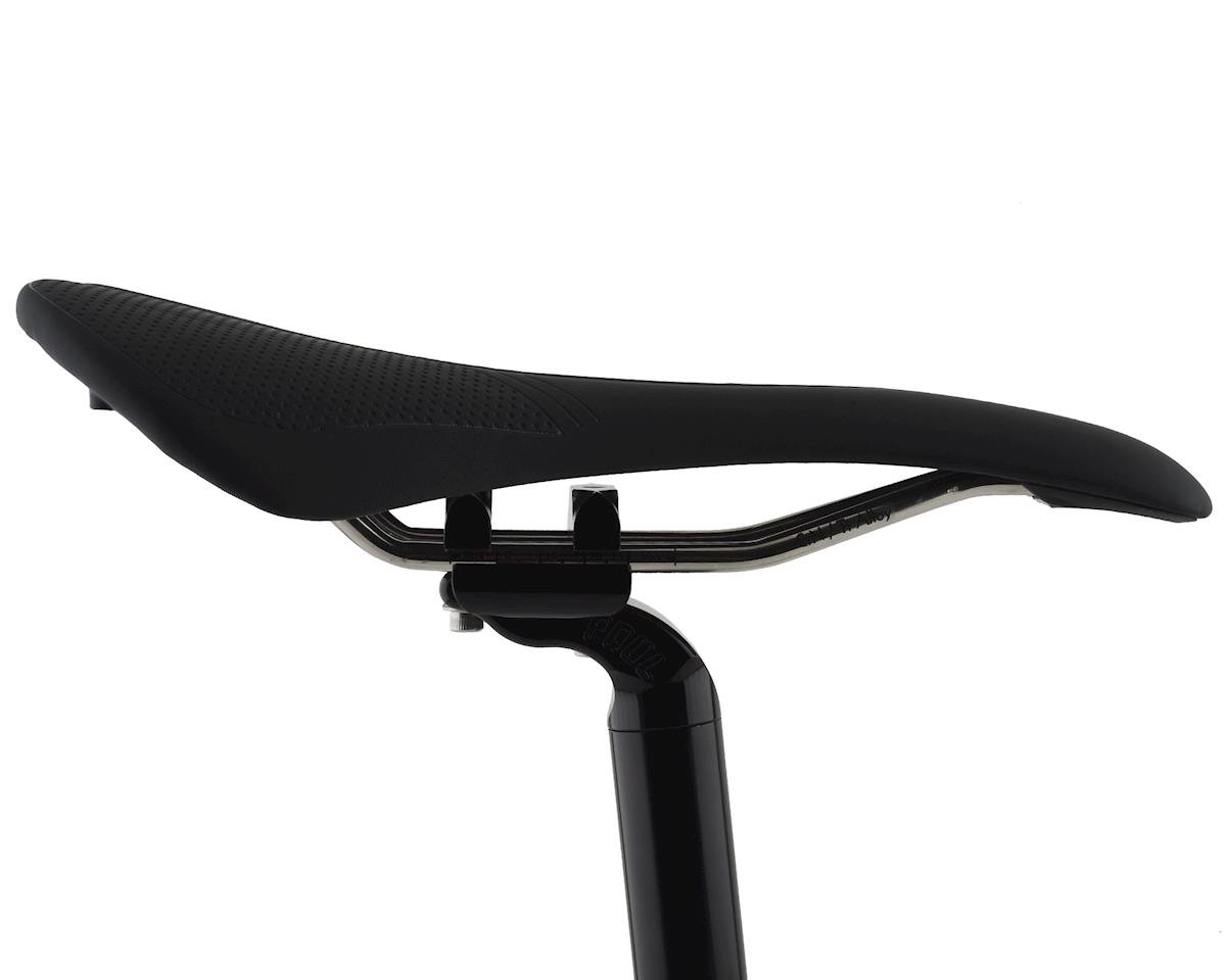 Forte Sweep Gel Fit Saddle (Black) (Titanium Rails) - Performance Bicycle