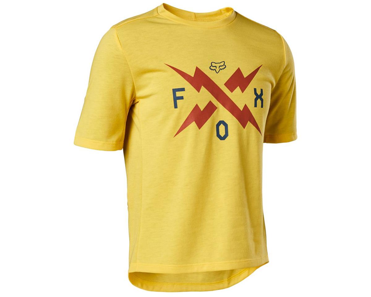 Fox Racing Youth Ranger DriRelease Short Sleeve Jersey (Pear Yellow) (Youth M) - 29290-471-YM
