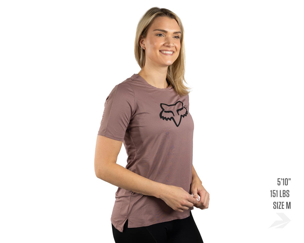 Fox Racing Women's Flexair Short Sleeve Jersey (Plum Perfect) (S) - 29303-352-S