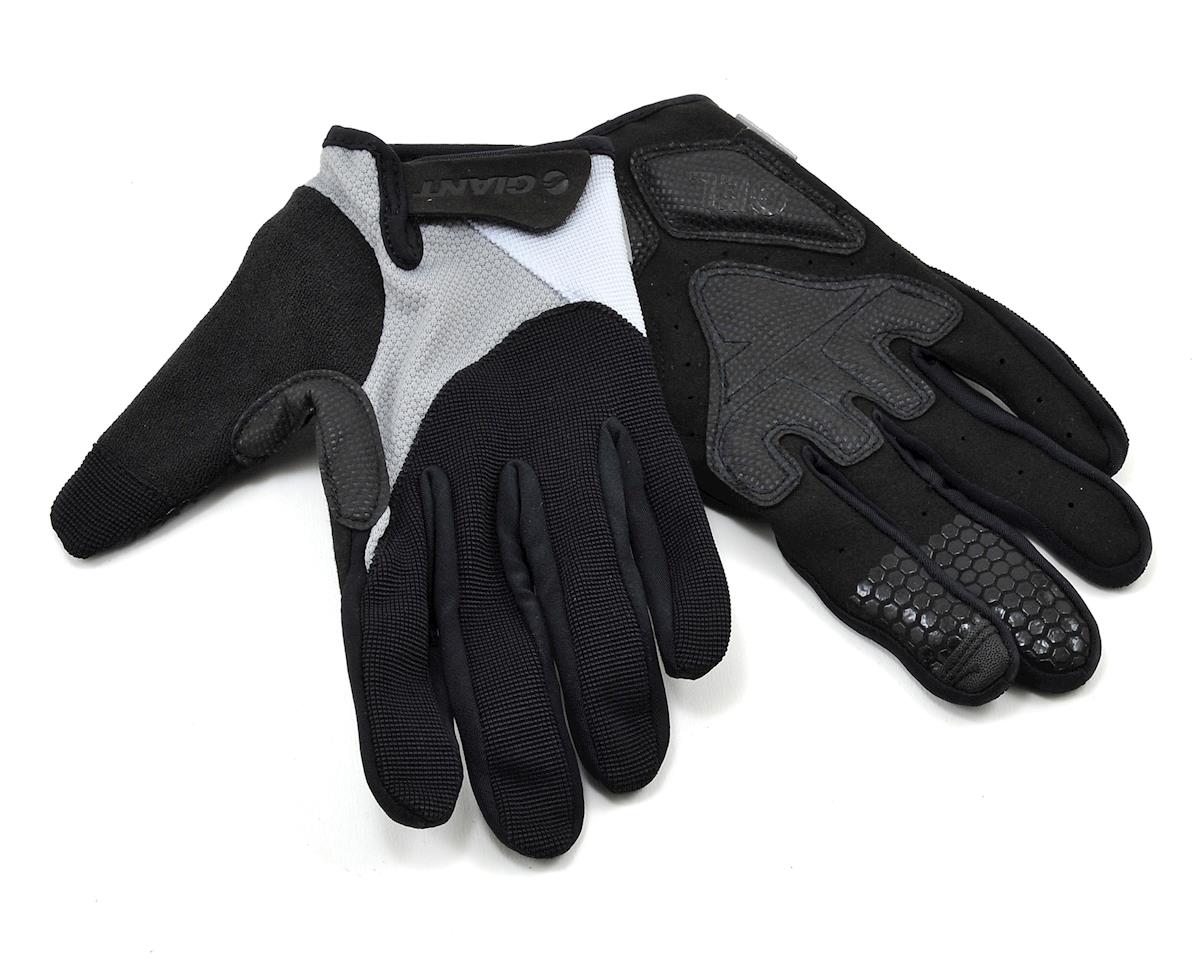 Giant Streak Gel Long Finger Bike Gloves (Grey) - Performance Bicycle