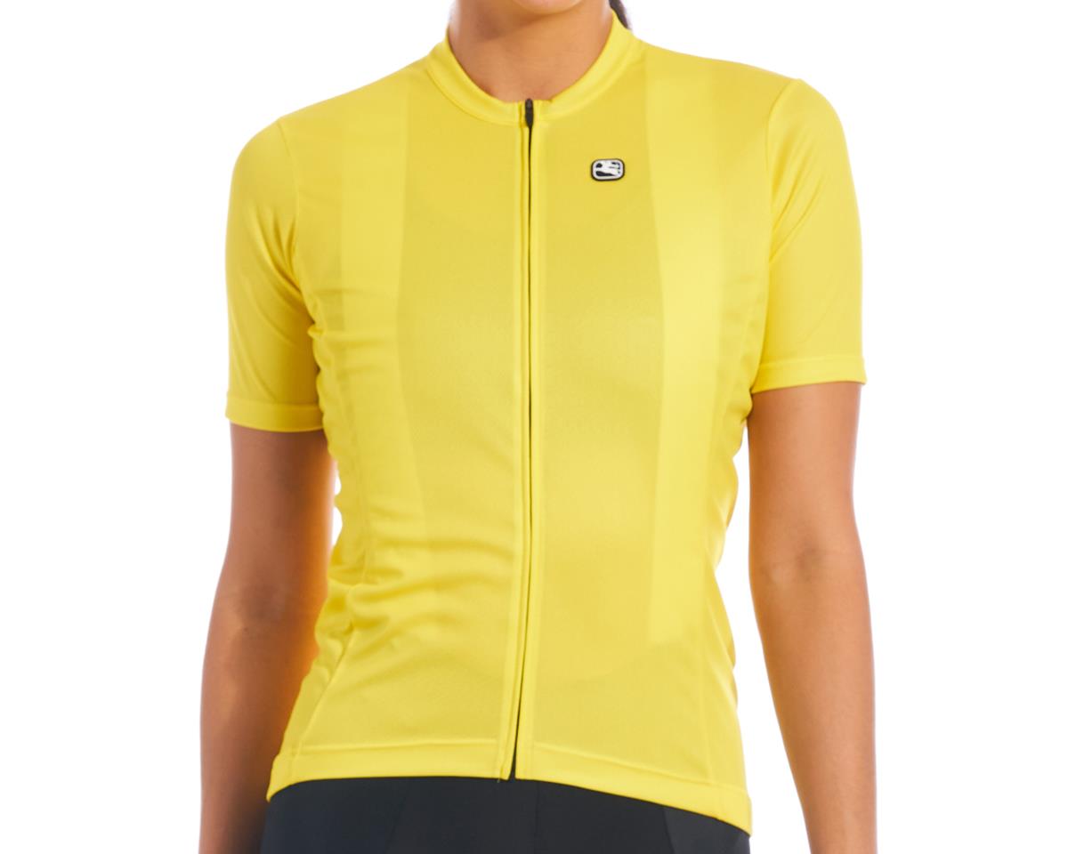 Giordana Women's Fusion Short Sleeve Jersey (Meadowlark Yellow) (L) - GICS21-WSSJ-FUSI-YELL04