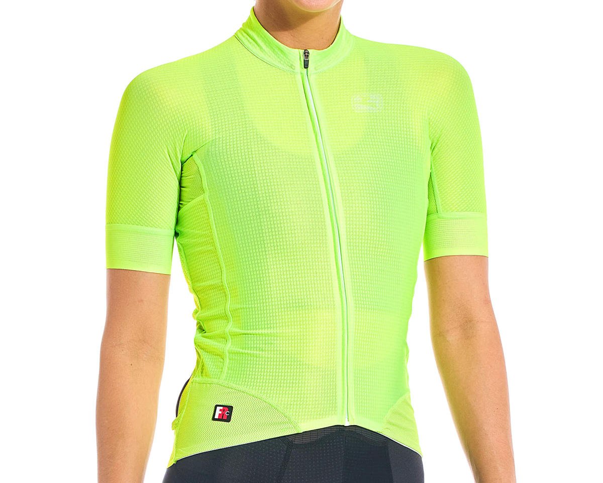 Giordana Women's FR-C Pro Neon Short Sleeve Jersey (Neon Yellow) (XL)