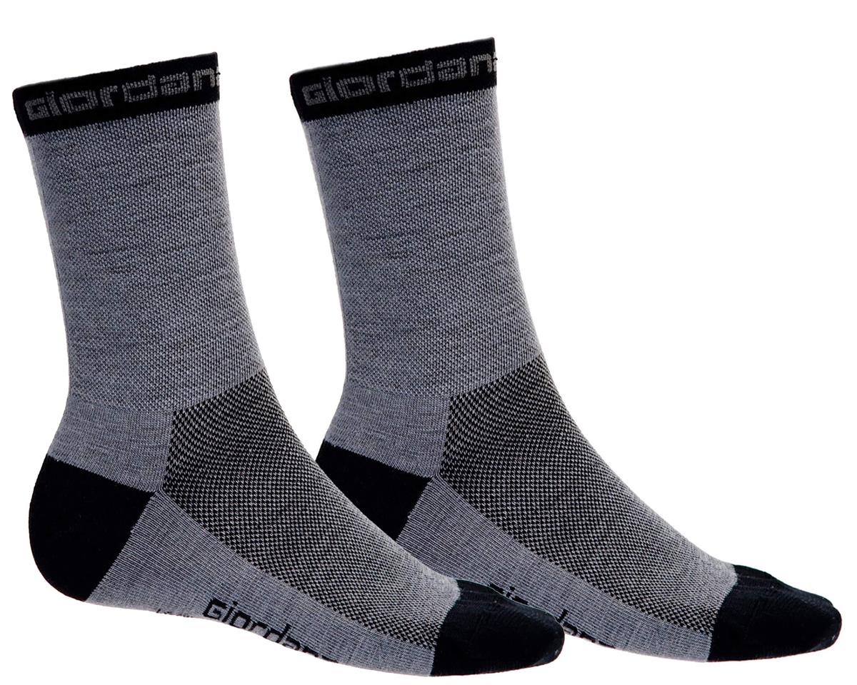 Giordana Merino Wool Socks (Grey) (S) (5" Cuff)