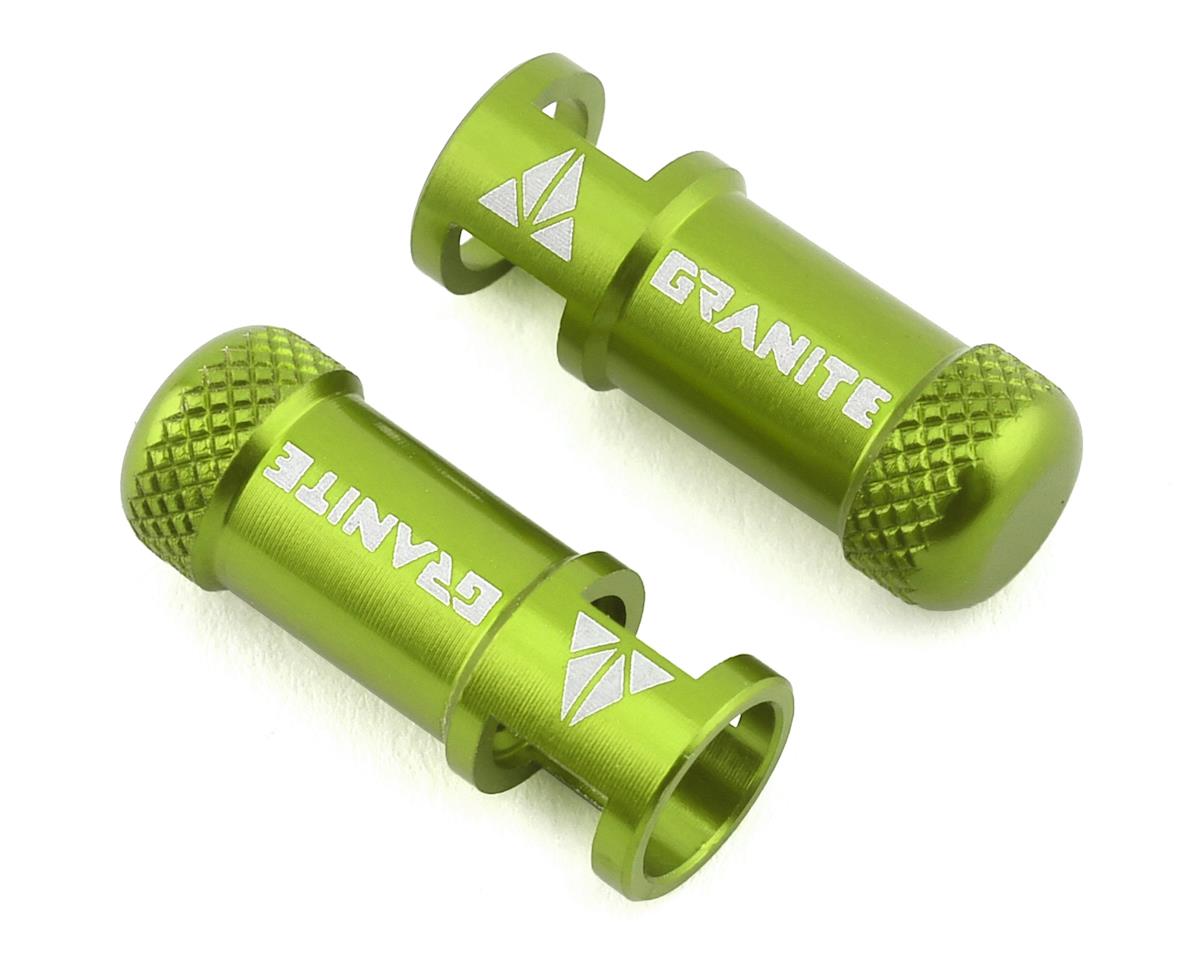 Granite-Design Juicy Nipples Presta Valve Core Remover Caps (Green) (2)