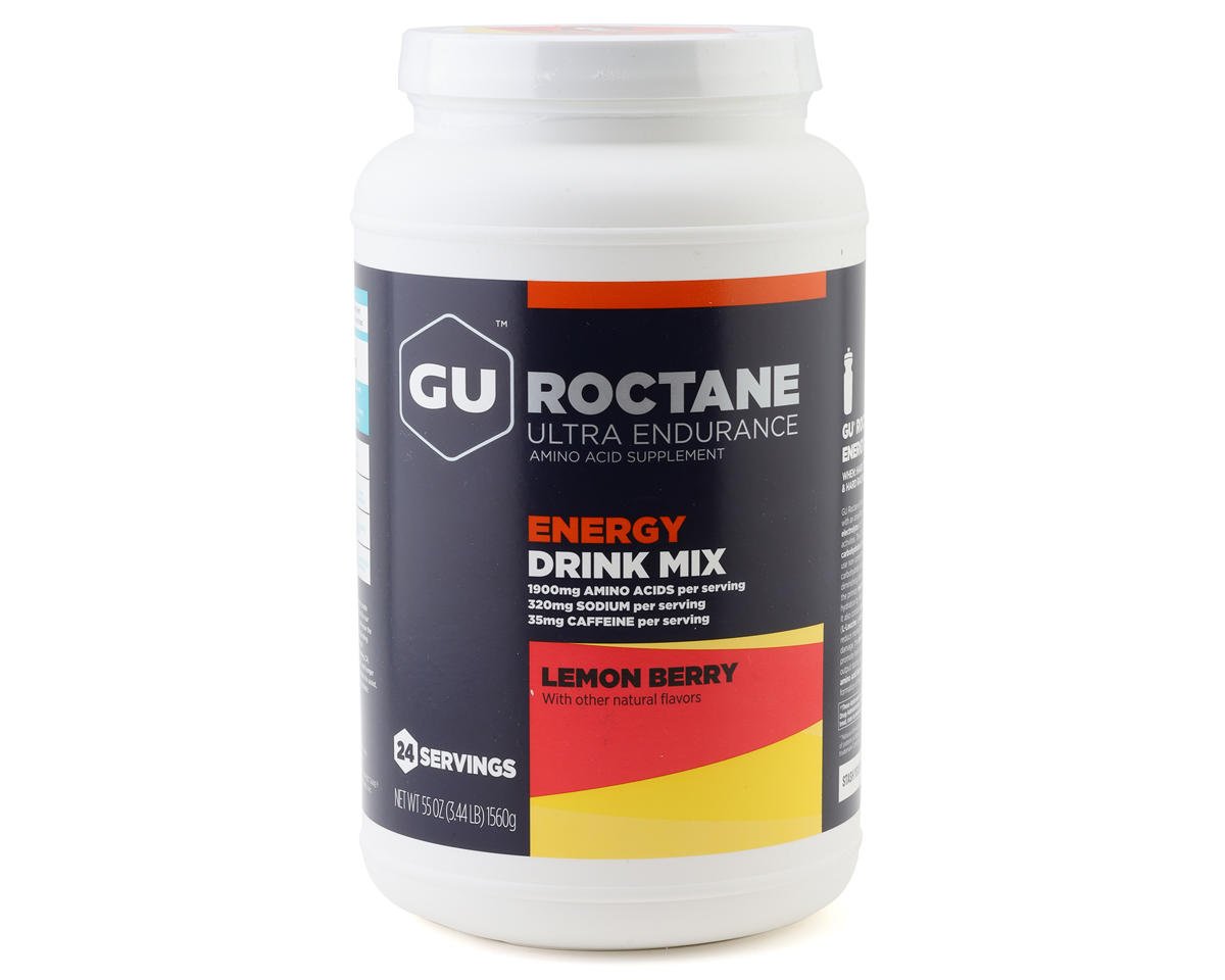 GU Roctane Energy Drink Mix (Lemon Berry w/Caffeine) (55oz)