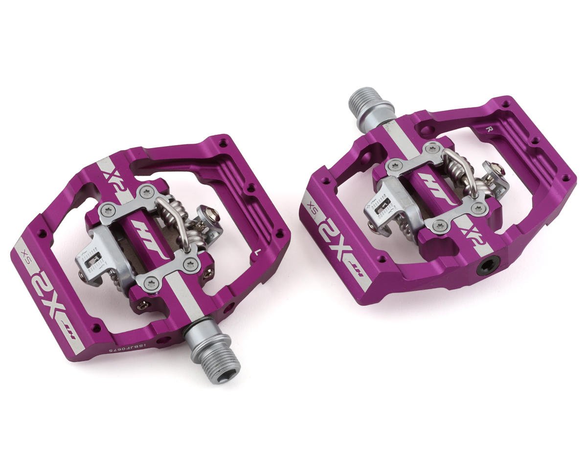 HT X2-SX Clipless BMX Platform Pedals (Purple) (9/16")